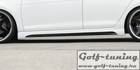 Seat Leon 5F/FR/Cupra 3Дв 12- Накладки на пороги carbon look