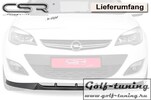 Opel Astra J 09-12 Накладка на передний бампер глянцевая