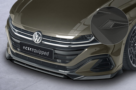 VW Arteon R-Line 20- Накладка на передний бампер Carbon look матовая