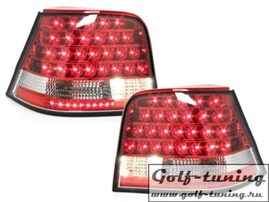 VW Golf 4 Фонари светодиодные, красно-белые