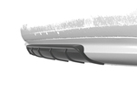 Audi A5 07-11 Накладка на задний бампер глянцевая