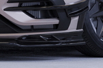 VW Golf 7 R 17-21 Накладки на передний бампер Carbon look матовая