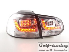 VW Golf 6 Фонари светодиодные, хром