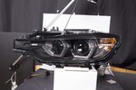 BMW F30 11-15 Фары с Led светящимися скобками черные под afs ксенон