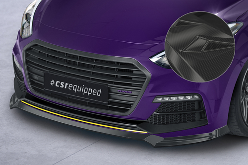 Hyundai I30 Turbo 15- Накладка переднего бампера Carbon look