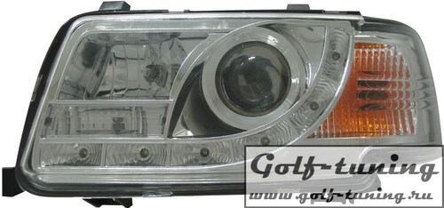 Audi 80 B4 91-94 Фары Devil eyes, Dayline хром