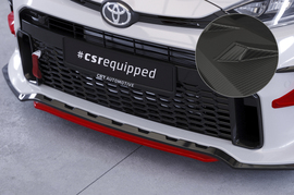 Toyota GR Yaris 20- Сплиттер центральный Carbon look матовый для накладки на передний бампер CSL535