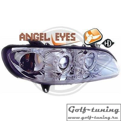 Opel Omega B 94-99 Фары с ангельскими глазками и линзами хром