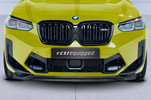BMW X3 F97 LCI 2021- Накладка на передний бампер глянцевая