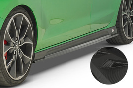 Hyundai I30 17- Накладки на пороги Carbon look
