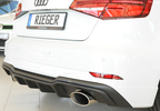 Audi A3/S3 8V 3/5Дв16- Накладка на задний бампер/диффузор
