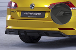 VW Golf 7 универсал 17-20 Накладка на задний бампер Carbon look матовая
