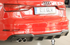 Audi A3 8V Седан/Кабрио 16-19 Накладка на задний бампер/диффузор
