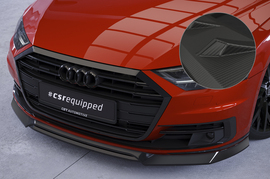 Audi A8 17-21 Накладка на передний бампер Carbon look матовая