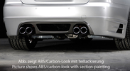 BMW E90/E91 05-11 335I Накладка на задний бампер Carbon Look