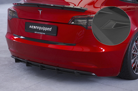 Tesla Model 3 17- Накладка на задний бампер под покраску матовая