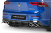 VW Golf 8 R 20- Диффузор заднего бампера Racing с логотипом CSR