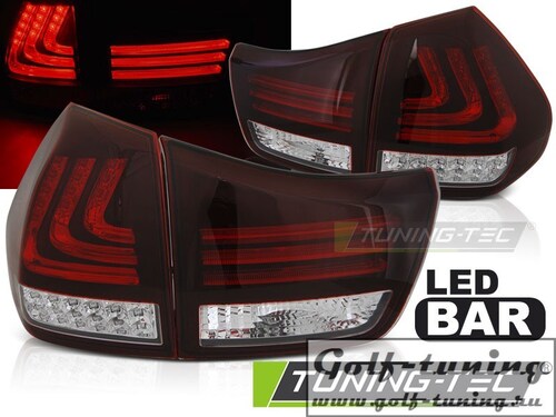 Lexus RX 330/350 03-08 фонари lightbar design красно-белые
