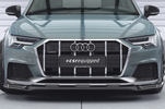 Audi A6 C8 универсал Allroad 19- Накладка на передний бампер Carbon look