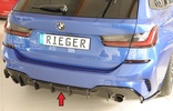 BMW 3-series G20/G21 19- Диффузор для M-Sport-package бампера глянцевый