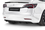 Tesla Model 3 17- Накладка на задний бампер глянцевая