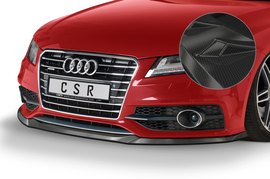 Audi A7 10-14 Накладка переднего бампера Carbon look