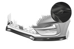 Ford Puma ST-Line 19- Накладка на передний бампер   Carbon look