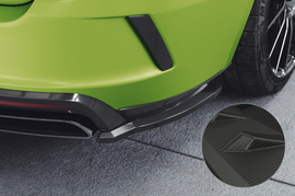 Skoda Octavia 4 RS 19- Боковые накладки на задний бампер Carbon look матовые