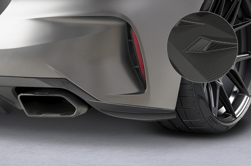 BMW Z4 18- Боковые накладка на задний бампер Carbon look матовые