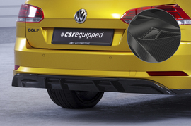 VW Golf 7 универсал 17-20 Накладка на задний бампер Carbon look