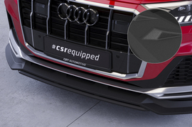 Audi Q7 S-Line/SQ7 19- Сплиттер центральный под покраску для накладки на передний бампер CSL744