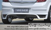 Opel Astra H 5D Накладка на задний бампер Carbon Look