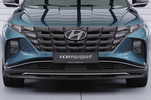 Hyundai Tucson 4 20- Накладка на передний бампер Carbon look матовая