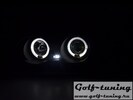 BMW E46 Седан\Универсал 98-01 Фары с линзами и ангельскими глазками черные