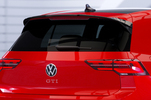 VW Golf 8 GTI, GTD, GTE, R, R-Line 20- Спойлер Carbon look глянец