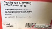 Audi A4 (8E/B6/B7) 00-08 Комплект пружин Eibach Sportline с занижением -45/50мм