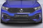 VW T-Roc R 19-21 Накладка переднего бампера Carbon look матовая