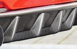 BMW F30/F31 12-15/15- Накладка на задний бампер/диффузор 335i-/340i-Look carbon look