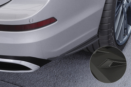 VW Golf 8 Универсал 20- Боковые накладки на задний бампер Carbon look матовая