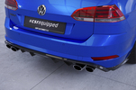 VW Golf 7 R универсал 17-20 Накладка на задний бампер Carbon look матовая