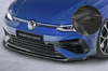 VW Golf 8 R 2020- Накладка на передний бампер carbon look глянец