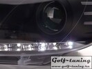VW Scirocco 08-14 Фары Devil eyes, Dayline черные
