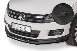 VW Tiguan 1 2011-2016 Накладка на передний бампер carbon look