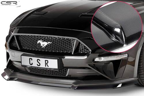 Ford Mustang VI 17- Накладка на передний бампер Carbon look