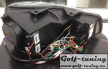 VW Golf 6 Фары в стиле Golf 7 GTI с черной полосой