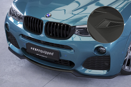 BMW X4 (F26) M-Paket 14- Накладка переднего бампера Carbon look матовая
