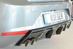 Seat Ibiza KJ 17- Диффузор для заднего бампера глянцевый