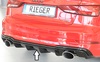 Audi A3/S3 8V Седан/Кабрио 16-19 Накладка на задний бампер/диффузор глянцевая