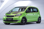 VW up!/Seat Mii/Skoda Citigo 11- Накладки на пороги Carbon look
