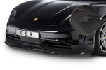 Porsche Taycan/Taycan 4S 19- Накладка переднего бампера Carbon look матовая